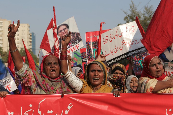Ženy z Pakistanu protestujú v uliciach